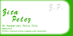 zita pelcz business card